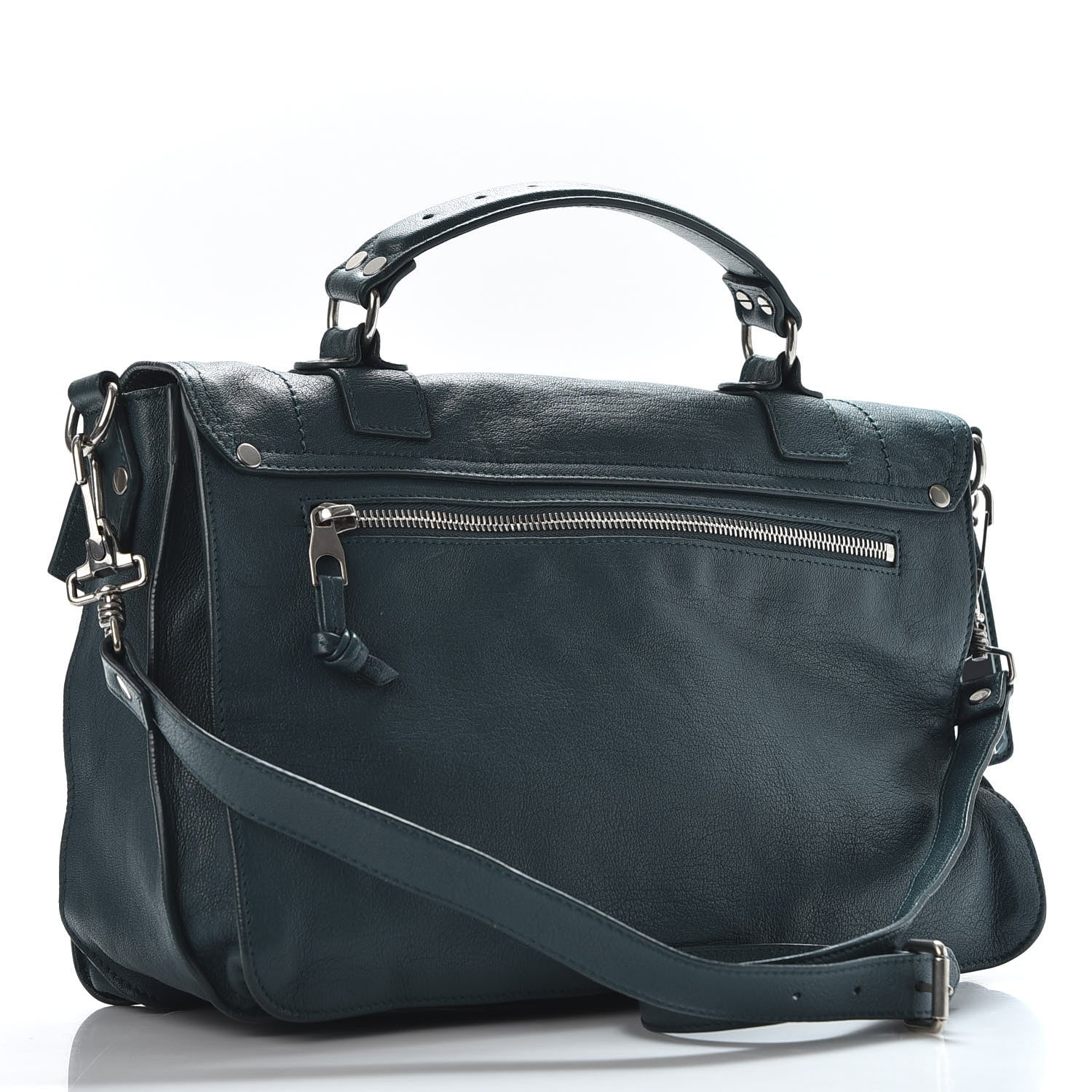 Proenza Schouler Lambskin Medium PS1 Satchel Sea Blue 2 of 10