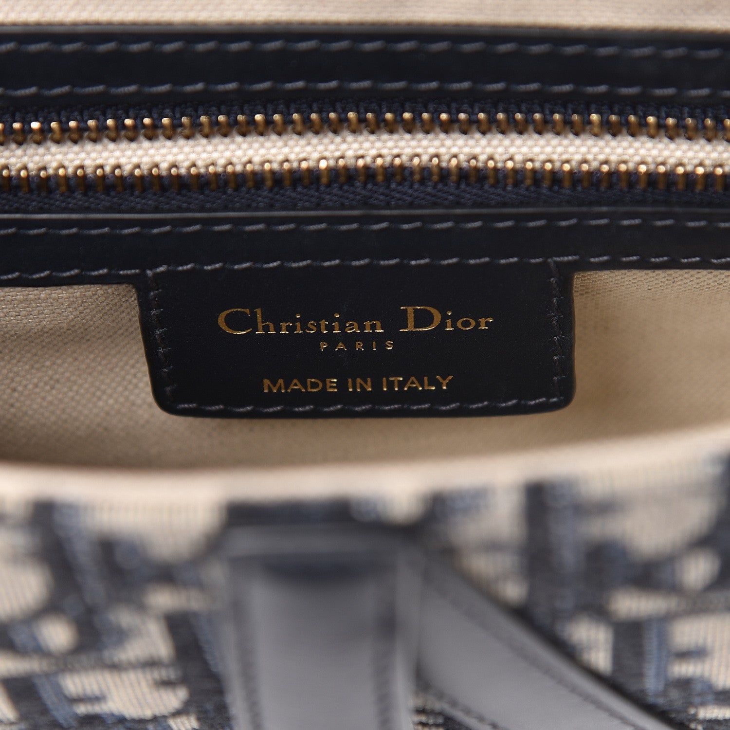 Christian Dior Oblique Saddle Bag Blue 6 of 9