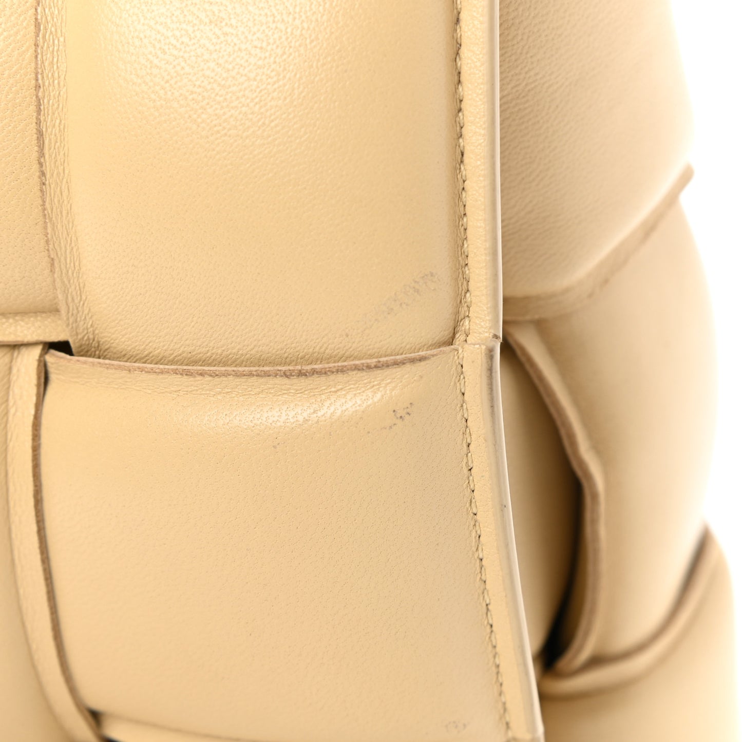 Nappa Maxi Intreccio Padded Cassette Crossbody Bag Porridge