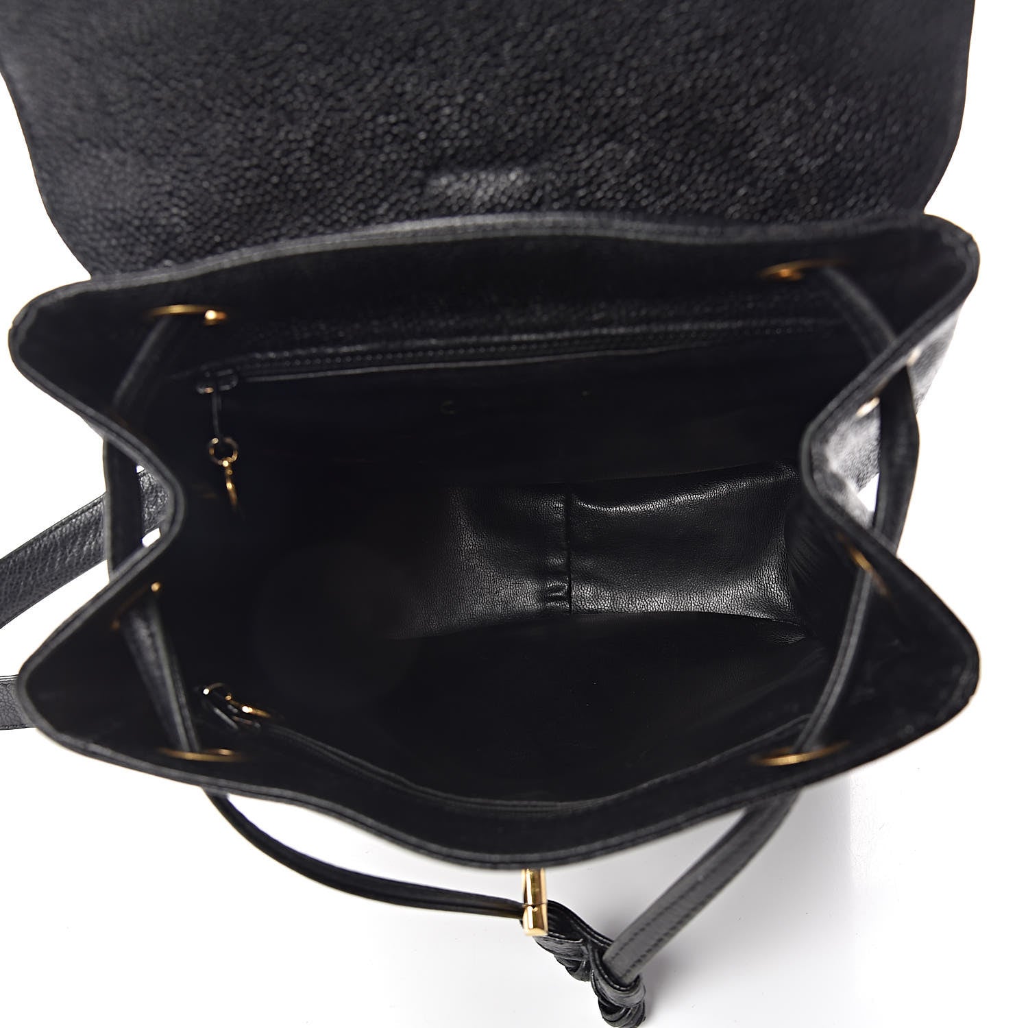 Chanel Caviar CC Backpack Black 5 of 12
