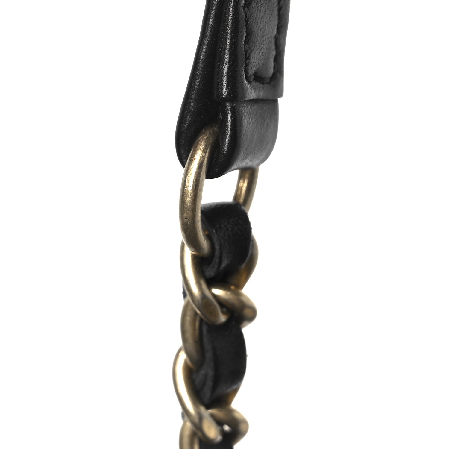 Chanel Calfskin Surpique Chevron Large Flap Black 13 of 14