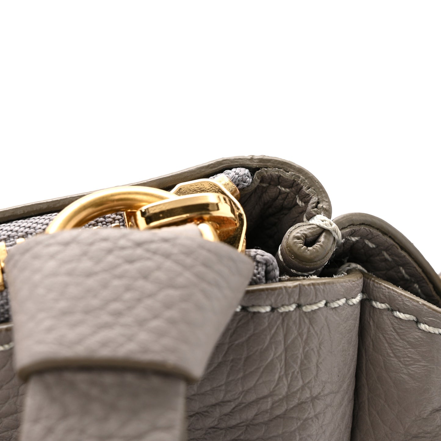 Calfskin Medium Marcie Satchel Cashmere Grey