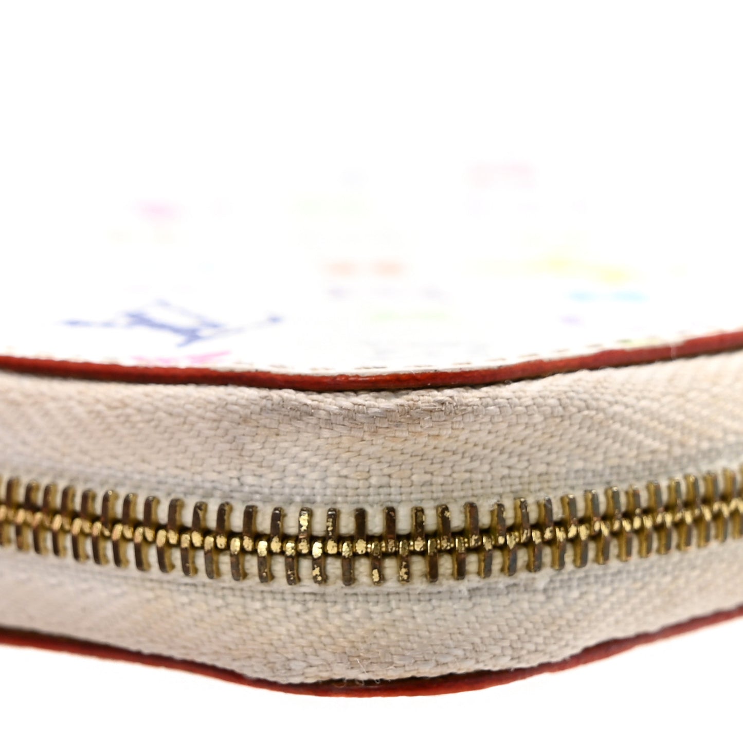 Monogram Multicolor Zippy Coin Purse Wallet White Litchi