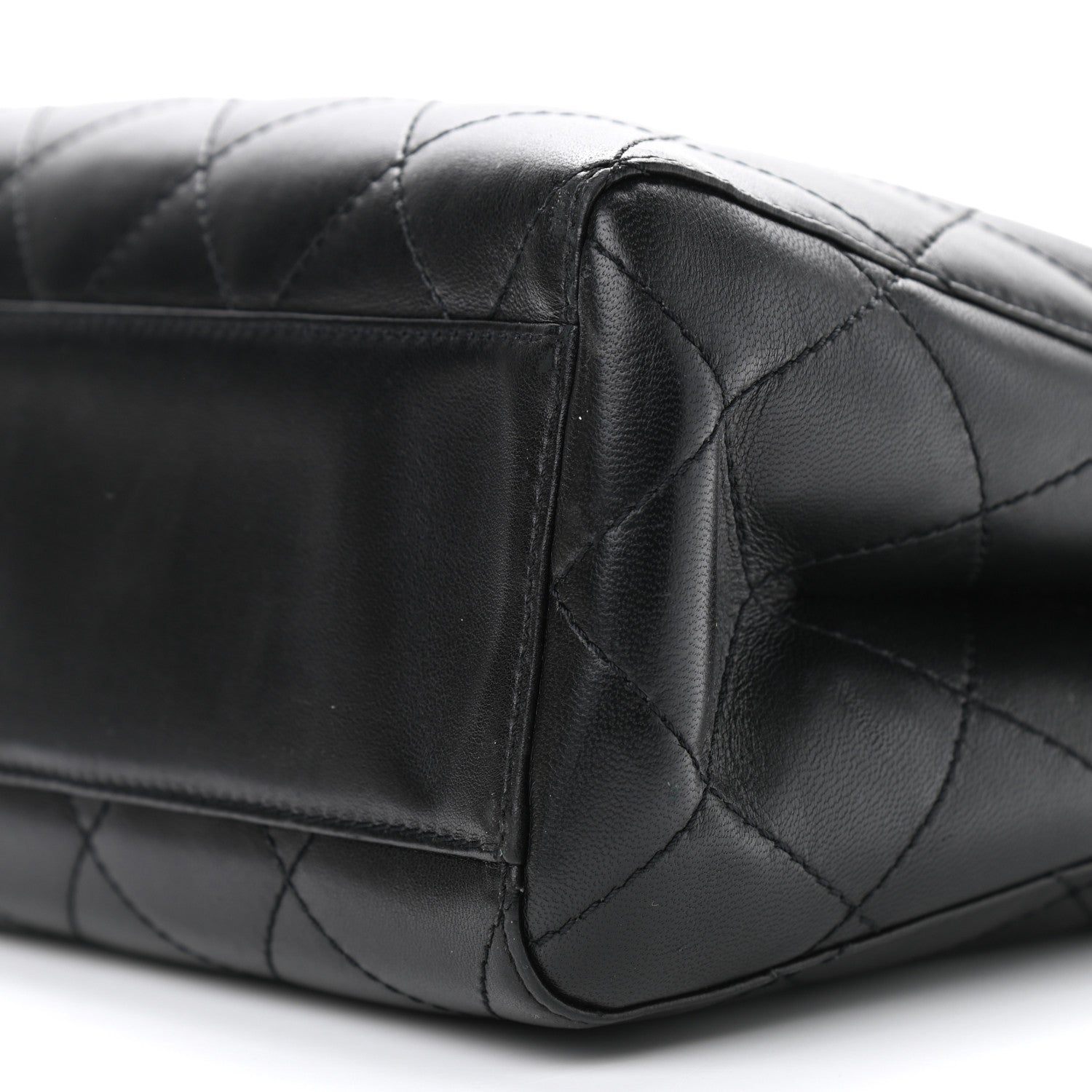 Chanel Lambskin Quilted Medium Kelly Flap Bag Black 10 of 14