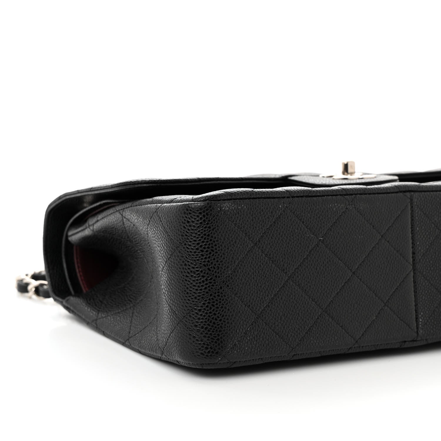 Chanel Caviar Quilted Jumbo Double Flap Black 9 of 10