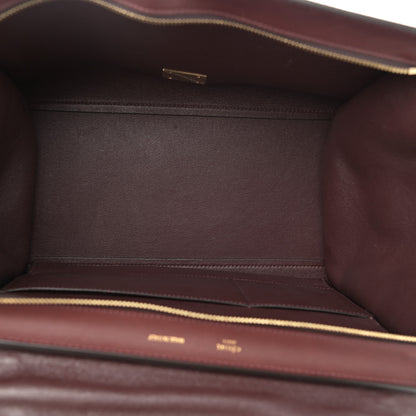 Celine Smooth Calfskin Suede Medium Trapeze Burgundy 5 of 13