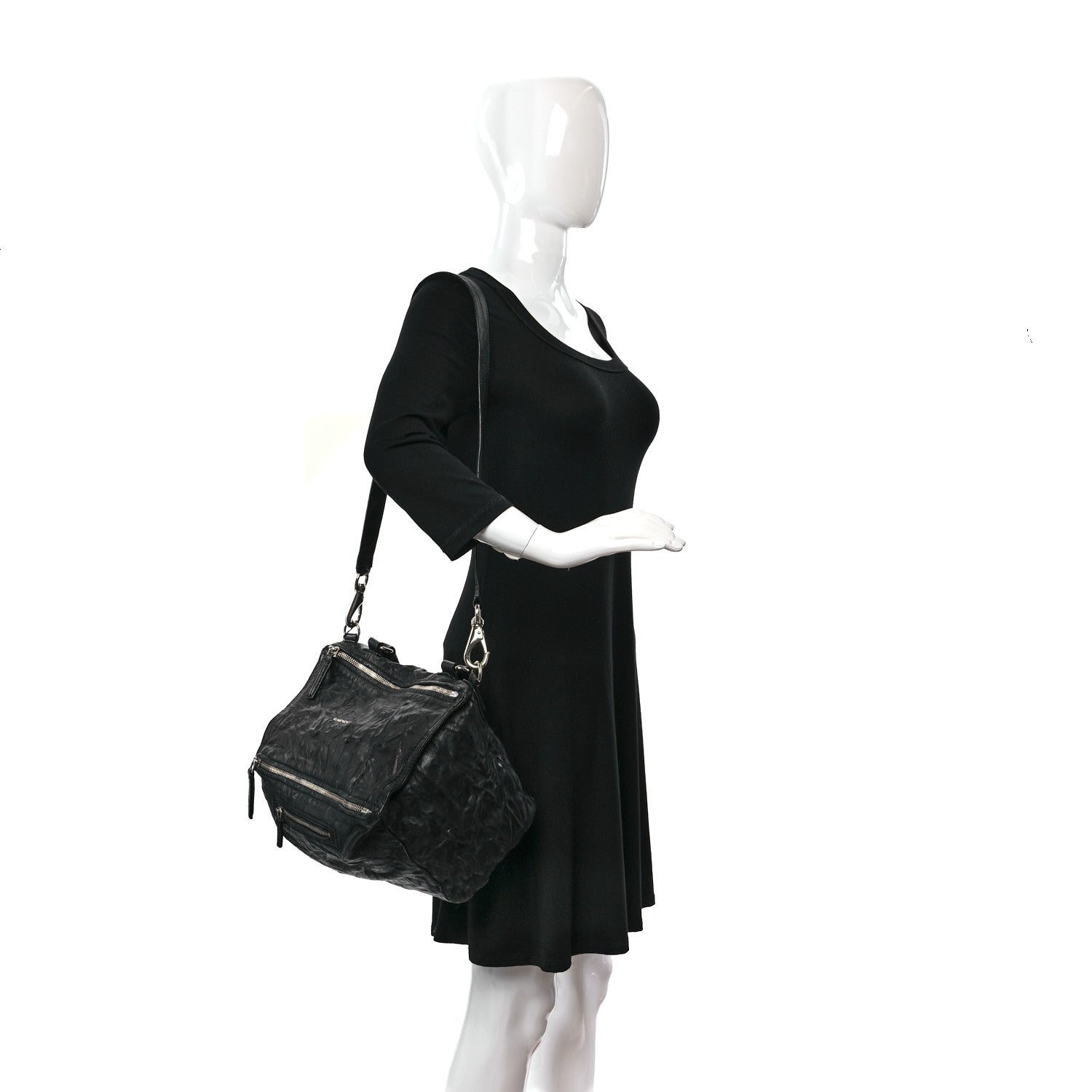Givenchy Tumbled Sheepskin Medium Pandora Black 3 of 16