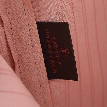 Louis Vuitton Damier Ebene Neo Neverfull MM Rose Ballerine 9 of 10