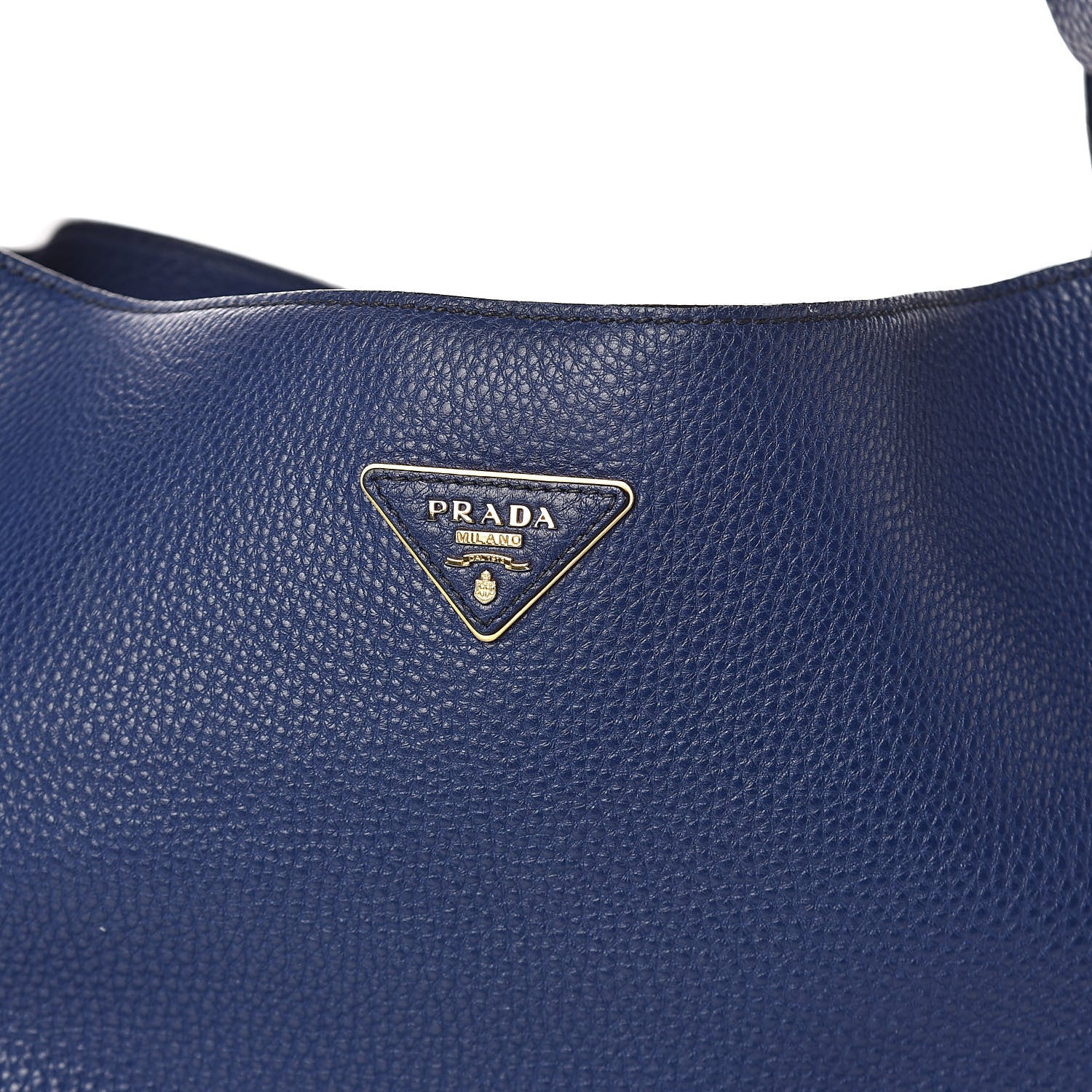 Prada Vitello Daino Shoulder Bag Inchiostro 8 of 10
