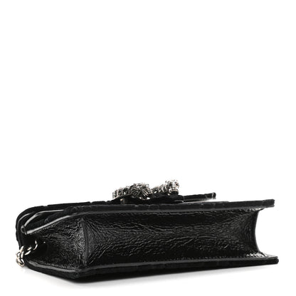 Gucci Velvet GG Monogram Super Mini Dionysus Shoulder Bag Black 4 of 8