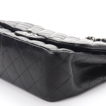 Chanel Lambskin Quilted Jumbo Double Flap Black 10 of 15