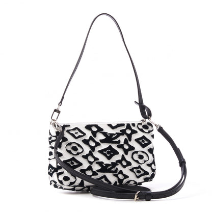 Louis Vuitton X UF Tufted Monogram Pochette Accessories White Black 2 of 8