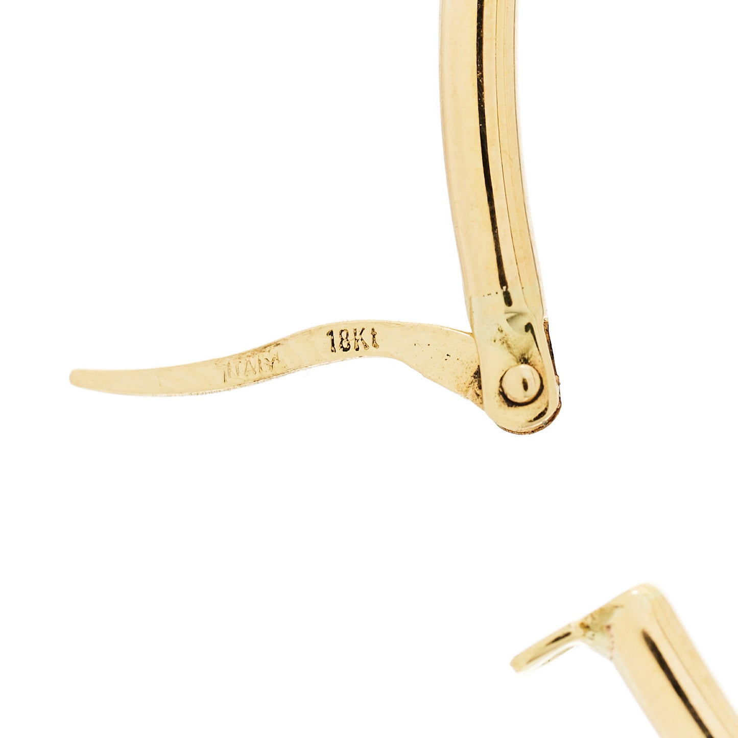 18K Yellow Gold 63mm Large Hoop Earrings