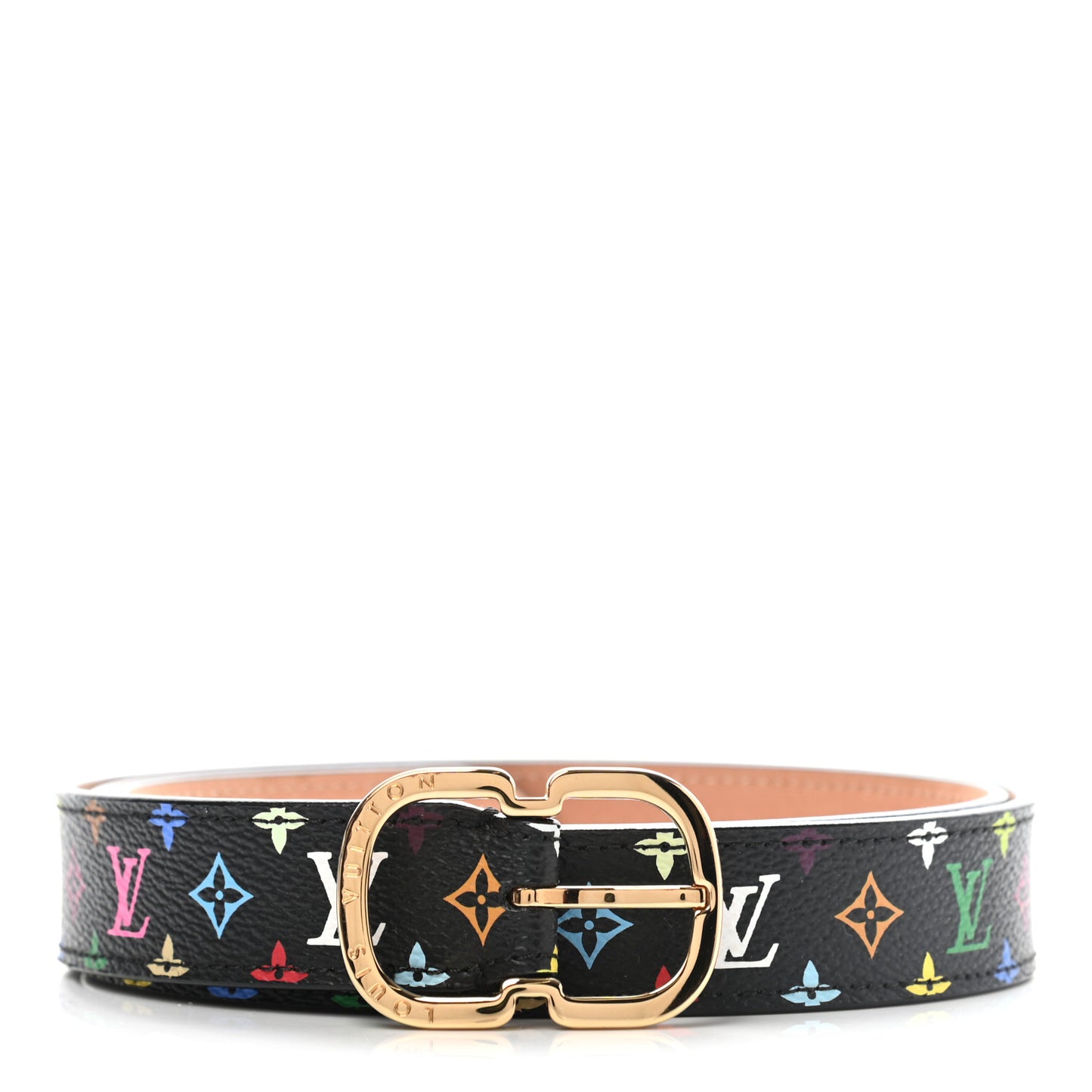 Monogram Multicolor 30mm Belt 85 34 Black