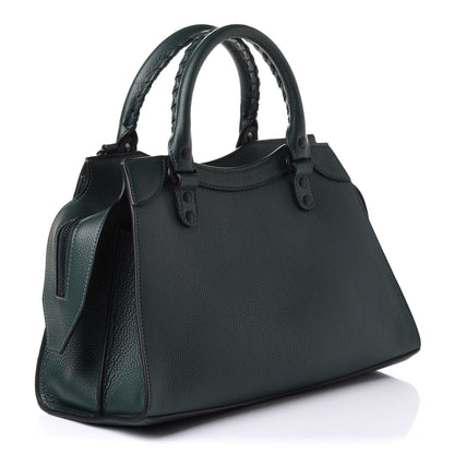 Balenciaga Grained Calfskin Neo Classic Matte Black Hardware S City Forest Green 3 of 10