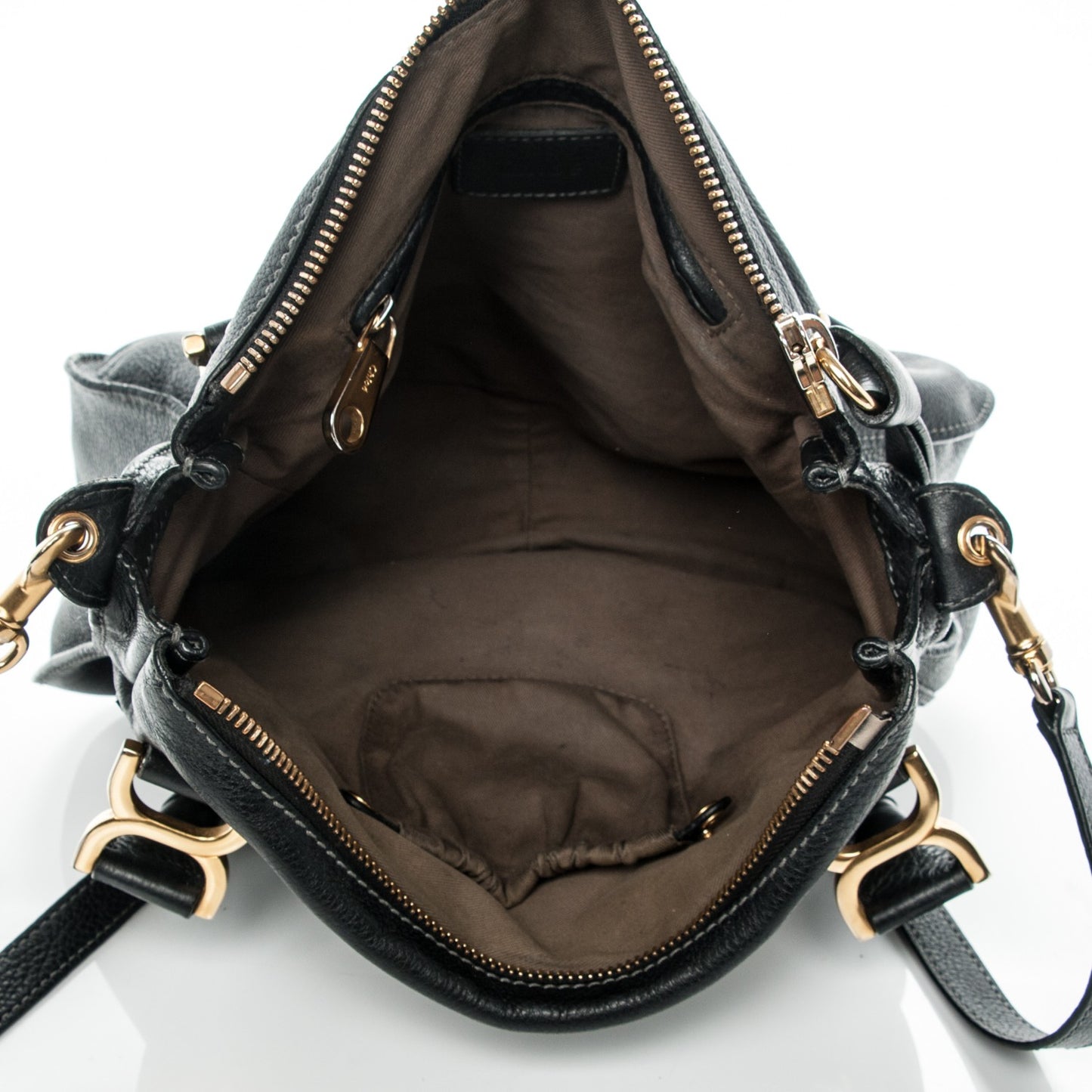 Calfskin Medium Marcie Satchel Black