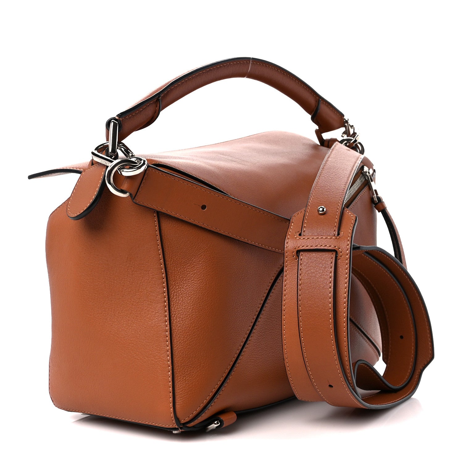 Loewe Calfskin Medium Puzzle Bag Tan 3 of 11