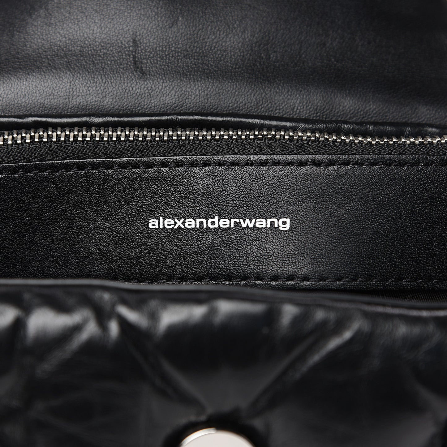 Calfskin Quilted Halo Crossbody Bag Black