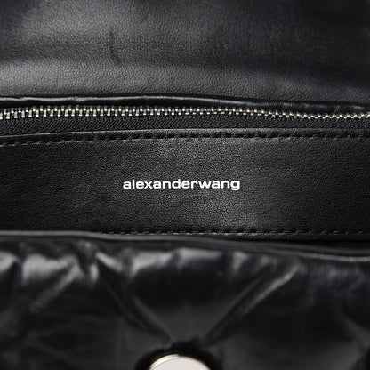 Alexander Wang Calfskin Quilted Halo Crossbody Bag Black 5 of 9