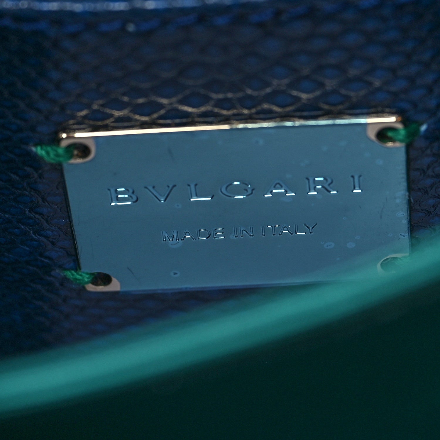 Bulgari Shiny Karung Serpenti Forever Top Handle Dark Blue 7 of 10
