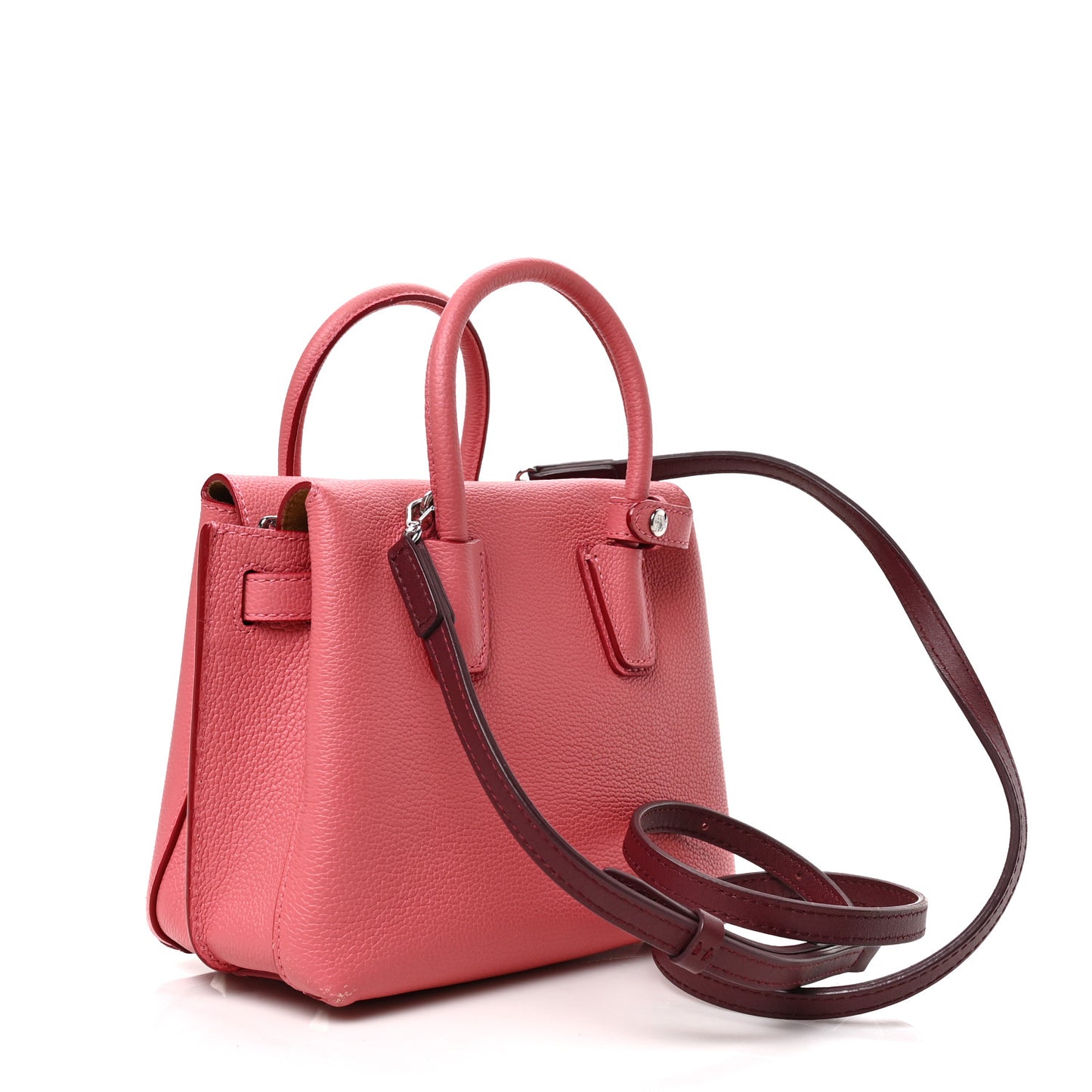 Grained Calfskin Mini Milla Tote Pink