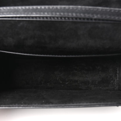 Valentino Garavani Calfskin Floral Embroidered Monochrome Vlogo Small Loco Shoulder Bag Black 8 of 17