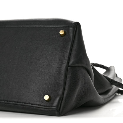Bottega Veneta Silky Calfskin Large Andiamo Shoulder Bag Black 9 of 11