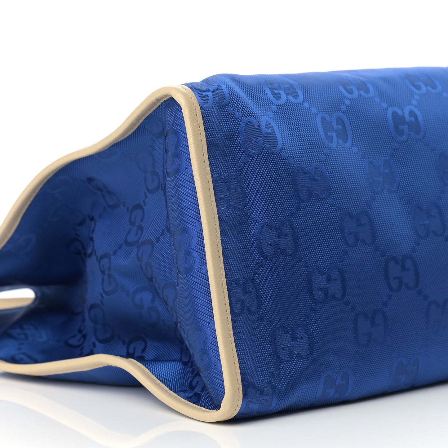 Econyl Nylon Monogram Large Off The Grid Tote Bag Orient Blue New Plaster