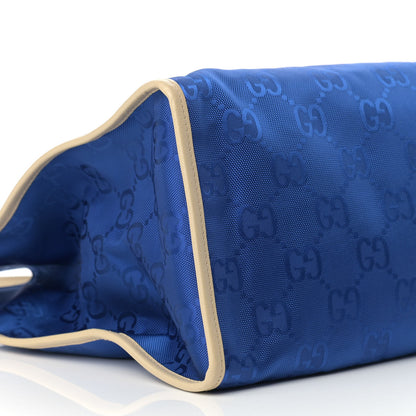 Gucci Econyl Nylon Monogram Large Off The Grid Tote Bag Orient Blue New Plaster 8 of 9