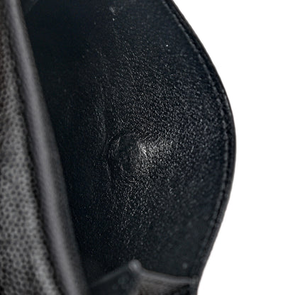 Saint Laurent Grain de Poudre Uptown Card Holder Black 10 of 10