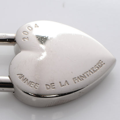 Hermes Palladium Annee De La Fantaisie Heart Cadena Lock 3 of 4