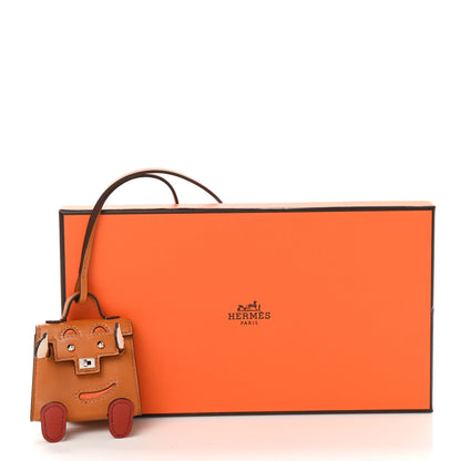 Hermes Tadelakt Chevre Mysore Kelly Quelle Idole Bag Charm Gold 7 of 7