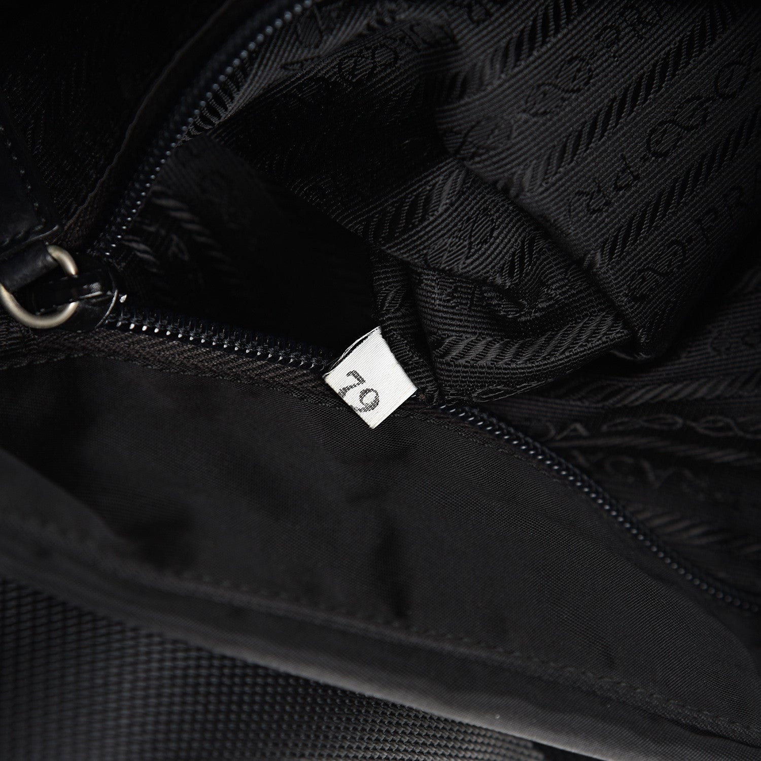 Prada Nylon Flat Messenger Bag Black 6 of 10