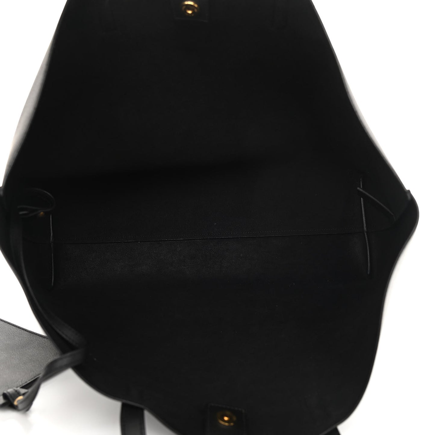 Calfskin Large Shopping Tote Black