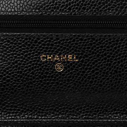 Chanel Caviar Quilted Wallet On Chain WOC Black 6 of 9