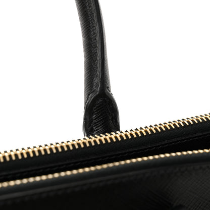 Prada Saffiano Small Galleria Double Zip Tote Black 11 of 13