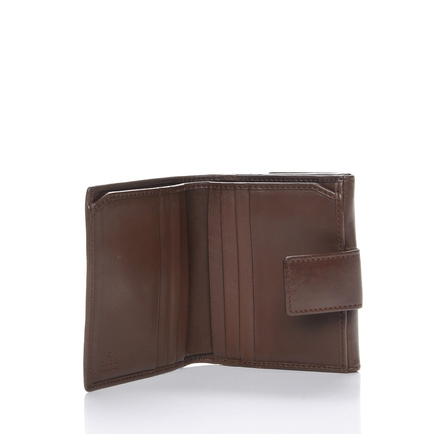Monogram Compact Wallet Dark Brown