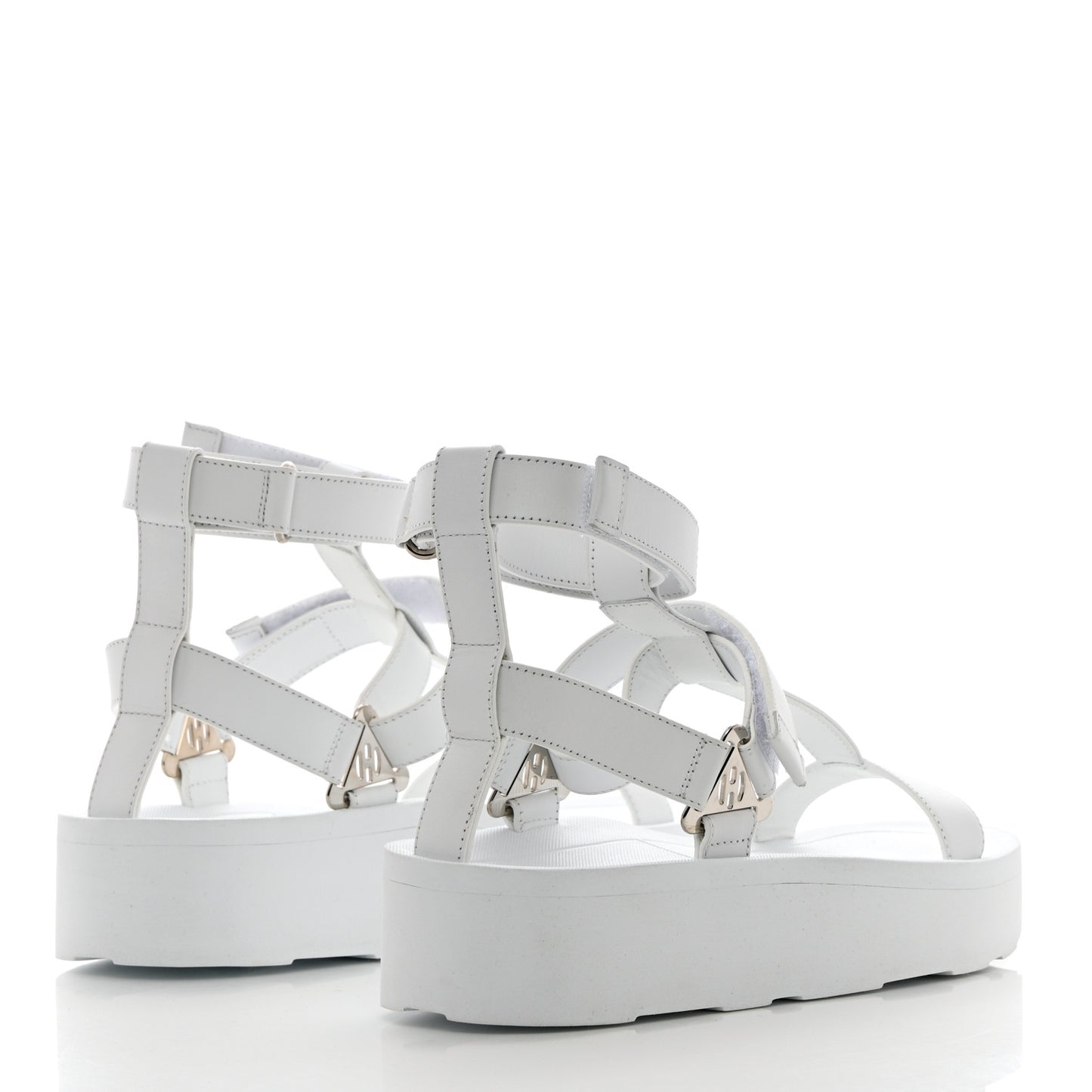 Calfskin Womens Enid Sandals 39 White