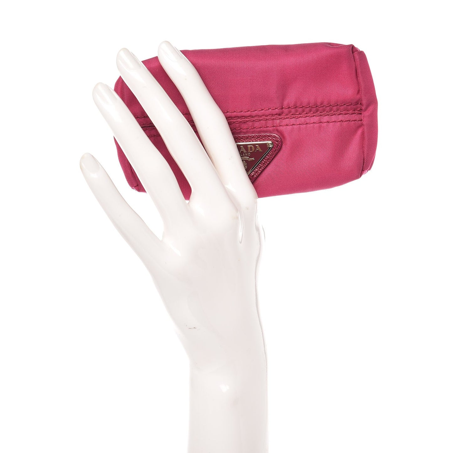 Tessuto Nylon Cosmetic Pouch Bag Dalia Pink