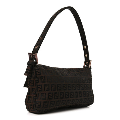 Fendi Zucchino Baguette Dark Brown 3 of 10