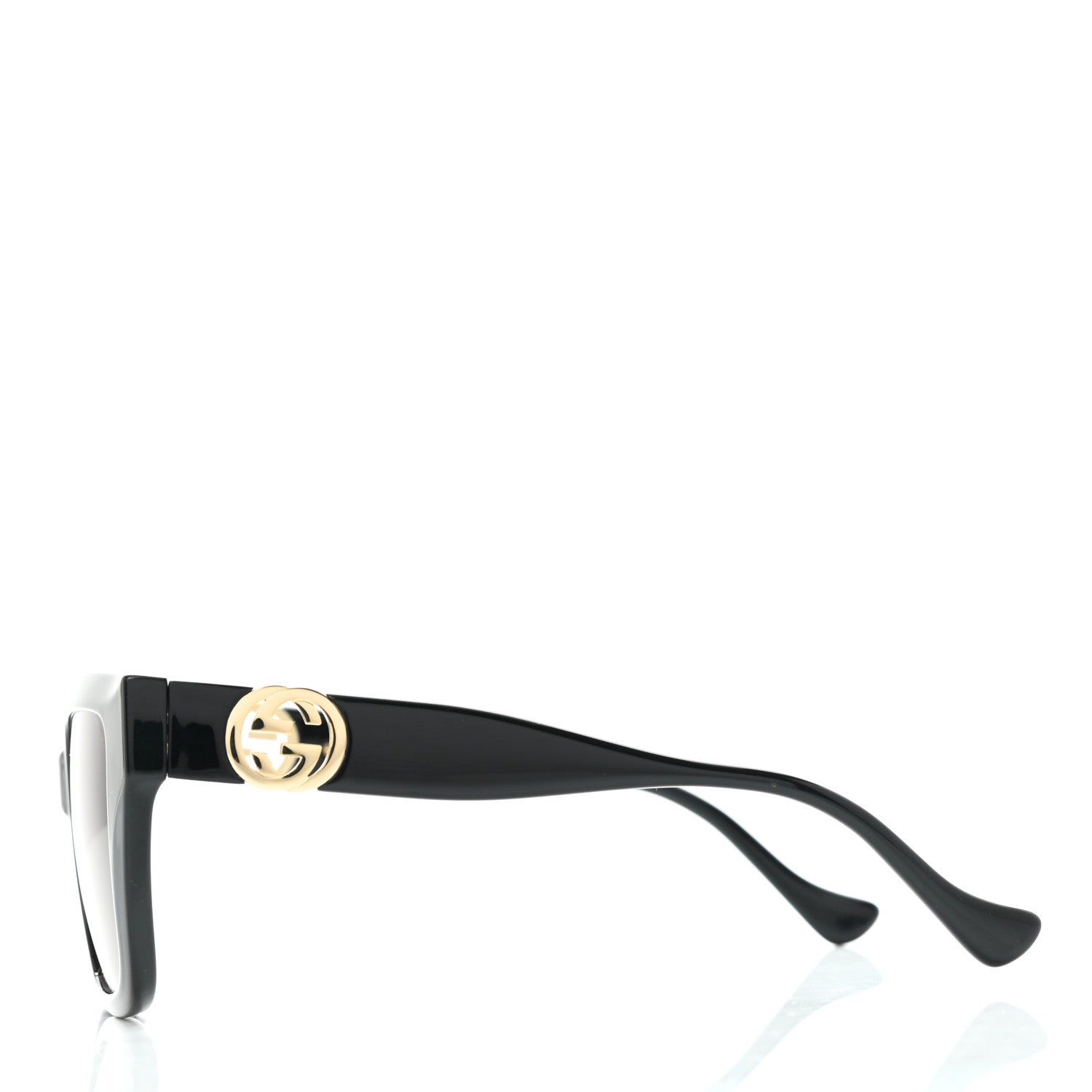 Gucci Acetate Square Frame Chain Sunglasses GG1023S Black 3 of 8