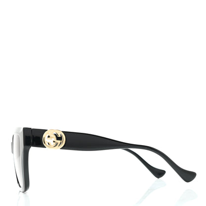 Gucci Acetate Square Frame Chain Sunglasses GG1023S Black 3 of 8