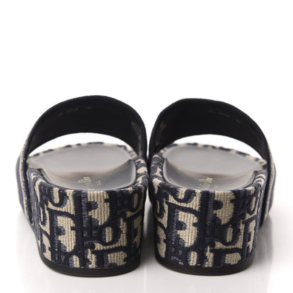 Christian Dior Oblique D-Way Platform Sandal 38 Deep Blue 5 of 10