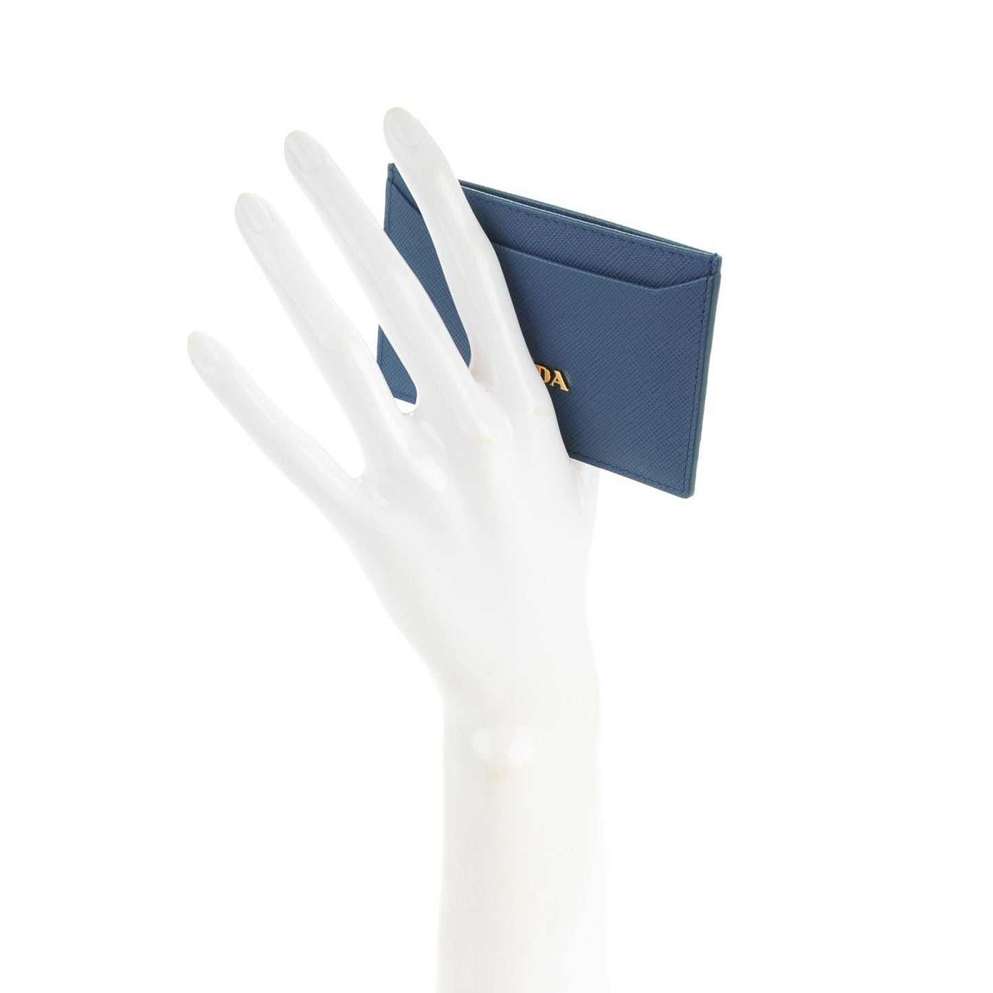 Saffiano Metal Card Case Cobalto