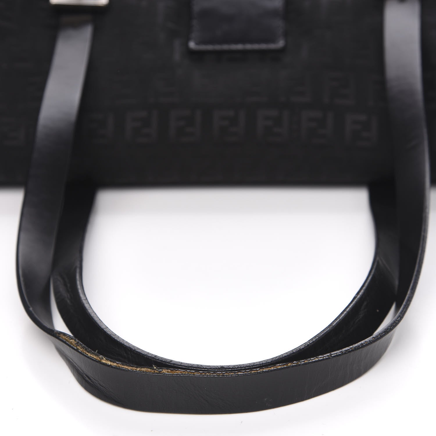 Fendi Zucchino Small Shoulder Bag Black 9 of 11