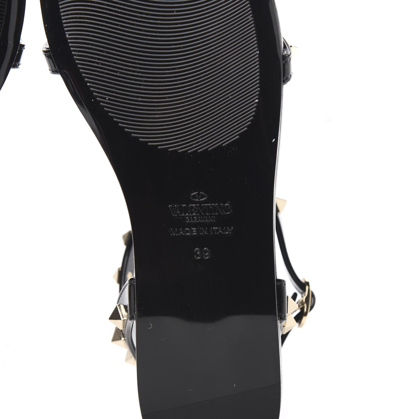 PVC Jelly Rockstud Caged Sandals 39 Black