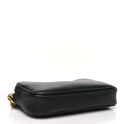 Gucci Dollar Calfskin Super Mini GG Marmont Chain Shoulder Bag Black 4 of 10