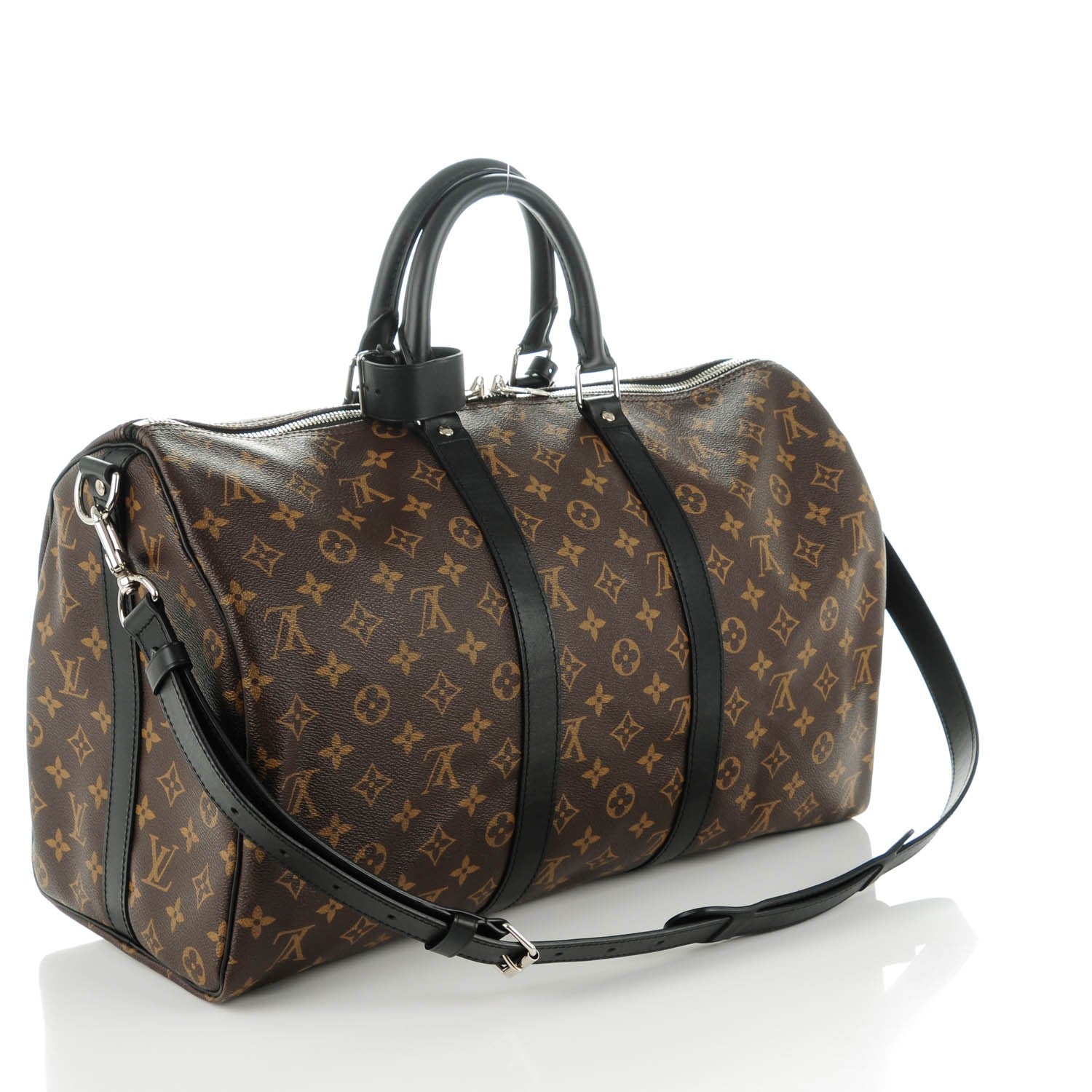 Louis Vuitton Monogram Macassar Keepall Bandouliere 45 3 of 8