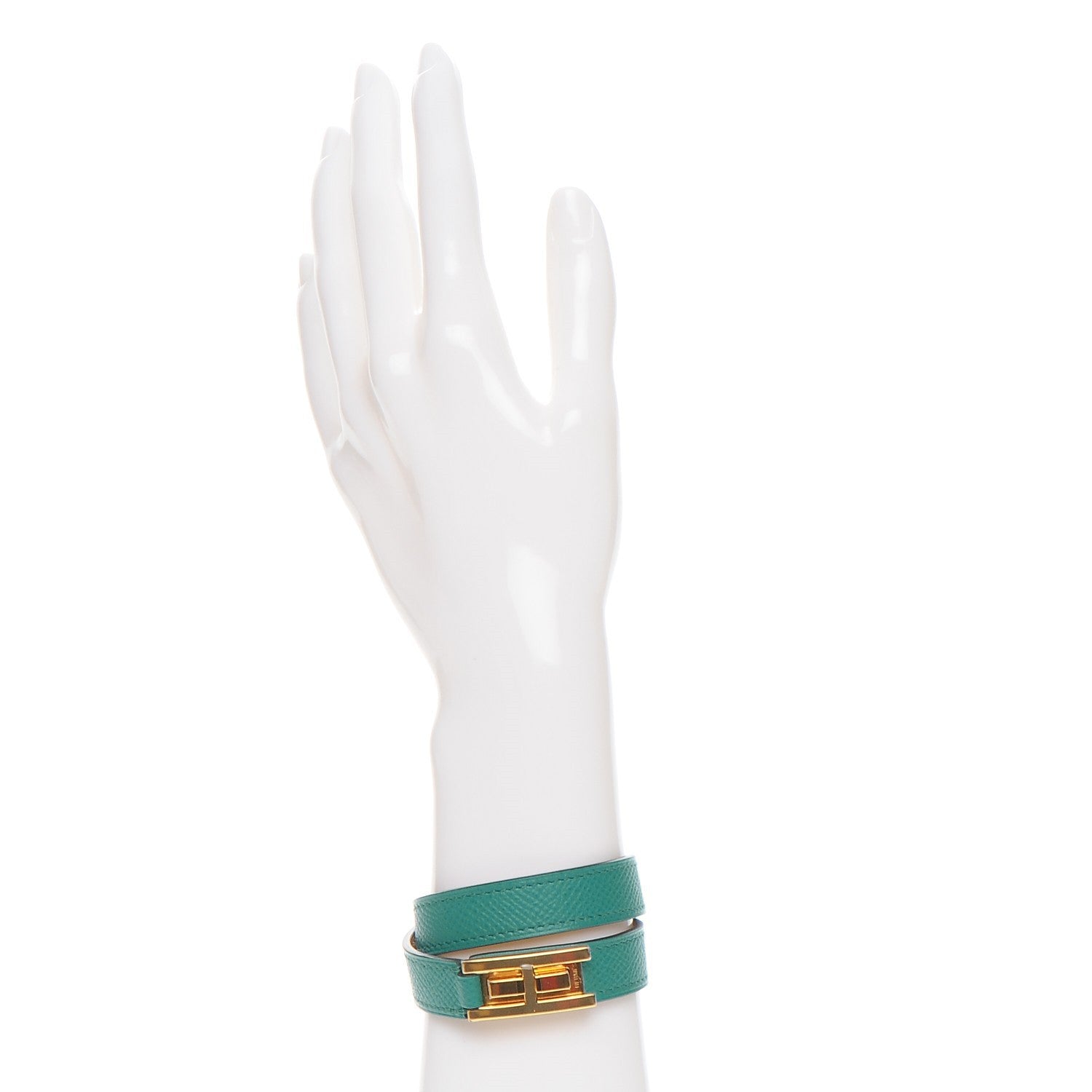Hermes Drag Double Tour Bracelet Bleu Paon 2 of 7
