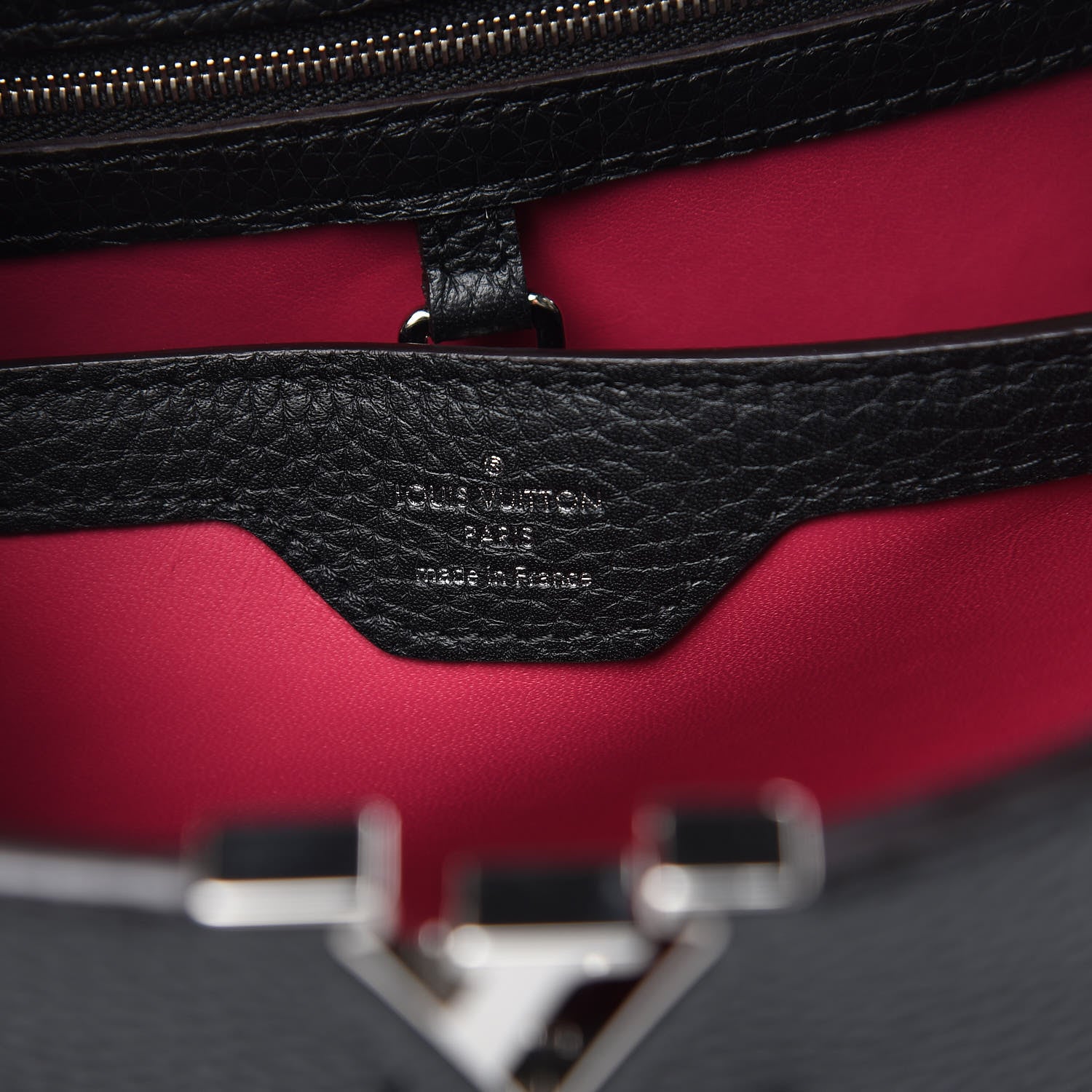 Louis Vuitton Taurillon Capucines BB Black 6 of 8